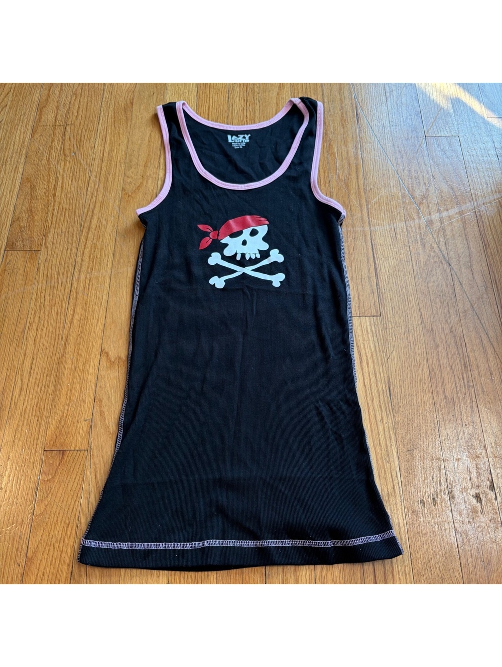 Vintage Y2K skull grunge emo fitted tank top
